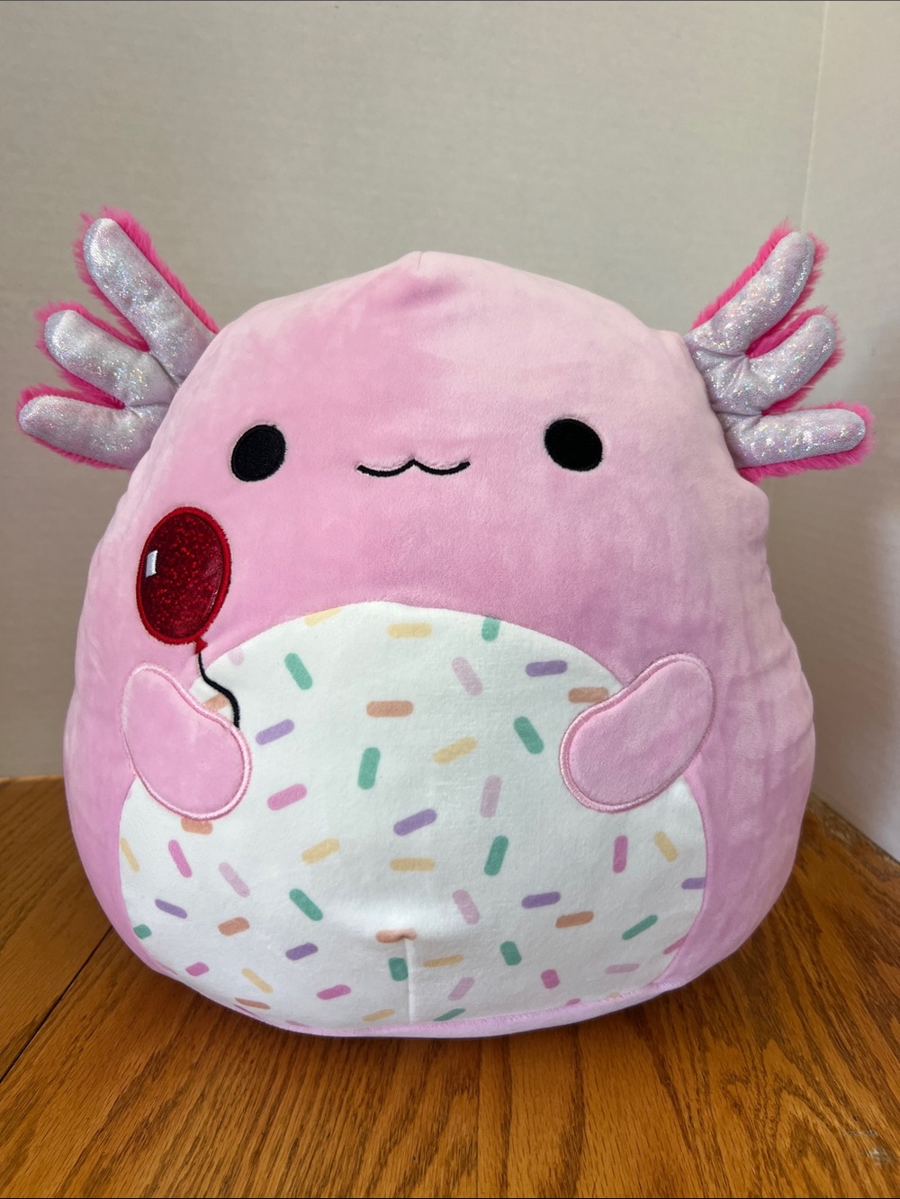 Squishmallows Archie Pink Axolotl with Balloon